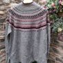 Sienna Sage Fair Isle Mock Neck Holiday Sweater  Size Large Perfect Condition Image 4