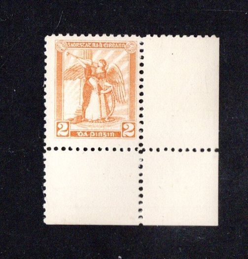 1922 Ireland Dollard 2d Yellow Orange Monocoloured Essay fine mint with light hinge