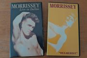 two MORRISSEY Music VHS tapes/Cassettes. Live In Dallas. Hulmerist. Music video, The Smiths, Moz, Mozza, indie, collectable, memorabilia.