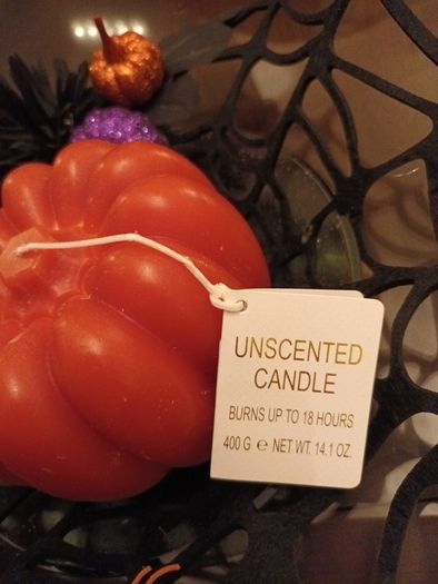 Halloween candle centrepiece