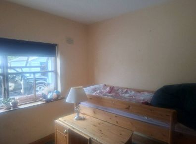 Mid bunk bed & desk