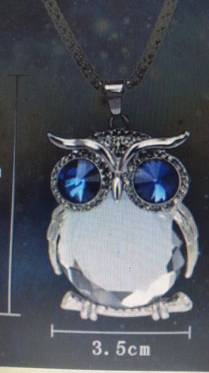 Crystal Owl Pendant