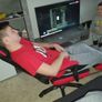 Ergonomic Office Chair Recliner w/footrest Red Image 6