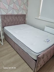 small double bed and mattress