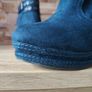 Blue Suede, Side Zip Ankle Wedge Boots, Size 6 Image 6