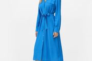 BRAND NEW Primark Midi Blue Shirt Dress: Size 10