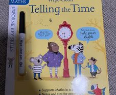 New - Wipe Clean - Telling The Time (Usborne)