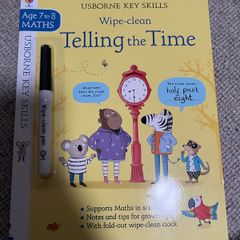 New - Wipe Clean - Telling The Time (Usborne)