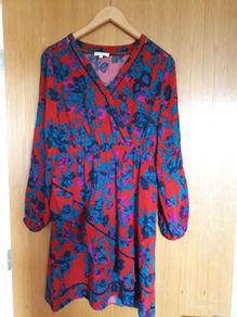 Intropia Rojo Red Print Dress