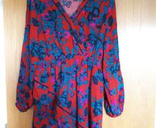Intropia Rojo Red Print Dress