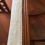 Antique occasional chair in French oak and cream upholstery seat IN EXCELLENT CONDITION Image 4