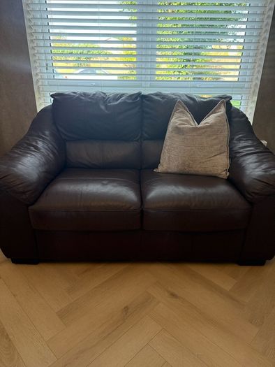 Leather suite of furniture