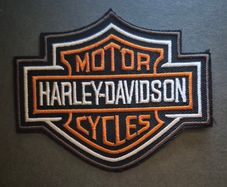 Harley Davidson motorcycles, cloth patch.