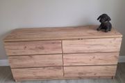 LIMFJORDEN 3+3 drawer chest LIMFJORDEN wild natural oak colour