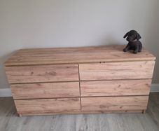 LIMFJORDEN 3+3 drawer chest LIMFJORDEN wild natural oak colour