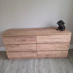 LIMFJORDEN 3+3 drawer chest LIMFJORDEN wild natural oak colour