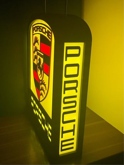 4 sided Porsche Lamp