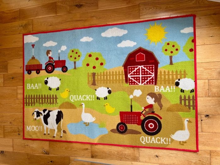 Kids Farmyard Rug 150 x 100cm