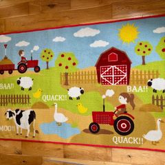 Kids Farmyard Rug 150 x 100cm