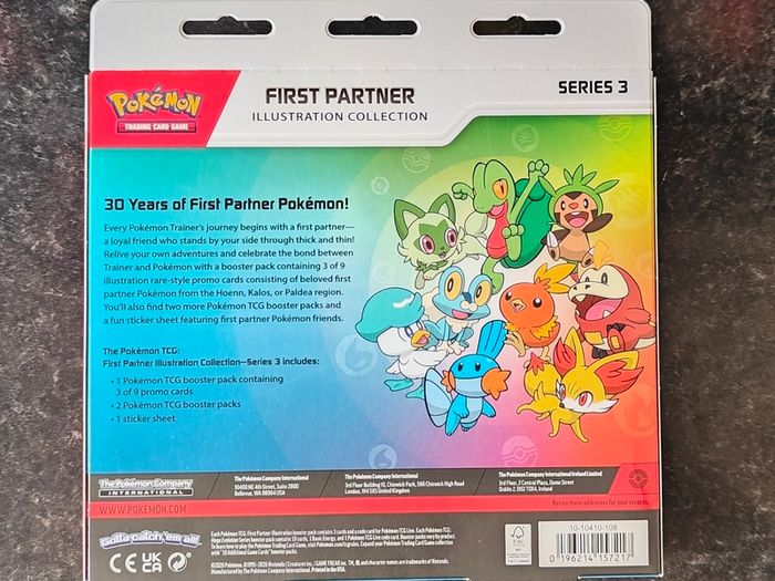 FREE Tracked Shipping. Pokemon First partner illustration collection Series 3