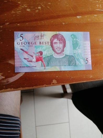 2006 George Best Five Pounds Banknote