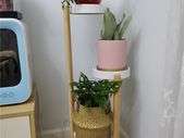 BRAND NEW Solid Wood Bedroom Garden Flower Pot Rack Indoor Balcony Living Room Floor Type Plant Shelf Hotel Lobby Cafe Plant Stands