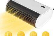 Space Electric Heater Mini Fan Heater 500W Standing &amp; Lying Small Portable Electric Heaters for Home and Office, White, UK Plug