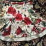 Beautiful Floral Skater Cotton Skirt, size-12 Image 5