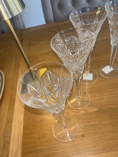 Complete Set of 8 Waterford Crystal Millenium Toasting Flutes
