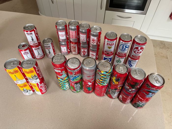 Coca Cola Can Collection 34 cans 90's