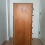 beautiful vintage solid wooden tall boy chest of drawers Image 10