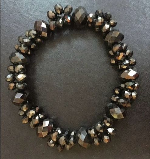 2 Crystal Beaded Bracelets