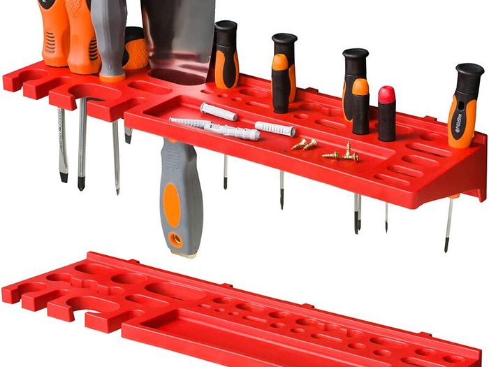 Tool Wall 230 X 78 Cm Stacking Boxes Tool Holder Wall Plate Bracket Rails Garage