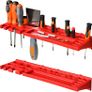 Tool Wall 230 X 78 Cm Stacking Boxes Tool Holder Wall Plate Bracket Rails Garage Image 6
