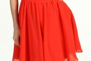 Ted Baker Red Peony Chiffon Embellished Dress