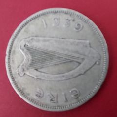 Ireland 1939 Harp Florin in Fine condition