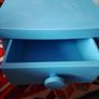 IKEA Mammut Blue Children's Bedside Table/Nightstand with Drawer Image 2