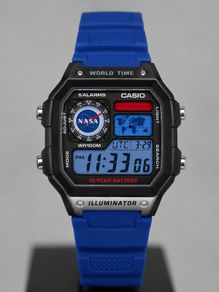 New Casio Royale AE1200 Mod - Custom NASA Space Theme - Black and Blue