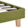 Bed Frame Green Fabric 135x190 cm Image 5