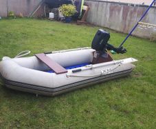 pontoon with engine 4hp