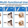 BreezyPaws Pet Dog Cat Paw Trimmer Hair Shaver Grooming Clippers with LED Light Spare Blades Low Noise Waterproof Rechargeable Paw Trimmer Clippers Shaver Razor for Dogs Cats Paws Eyes Ears Face Image 10