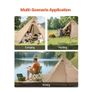 Hot Tent for 4 Persons, Portable Winter Tipi Tent with Stove Jack, Waterproof Camping Tents Image 5