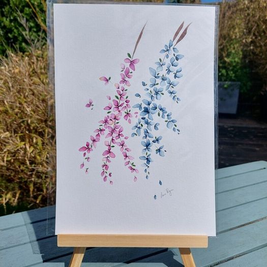Original Watercolour Floral Painting