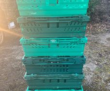 Plastic crates, great for storage or moving house