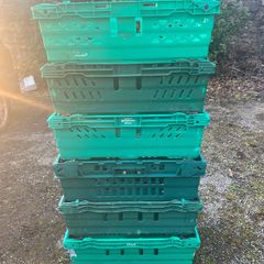 Plastic crates, great for storage or moving house