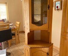 Corner display cabinet