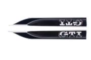 Volkswagen VW GTI metal rear boot badge x2