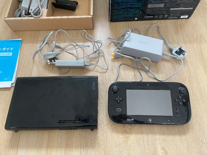 Modded Nintendo Wii U 32GB CIB Premium Pack with 128GB SD, Aroma, English Menu, Free Games and Retro Games NES SNES N64 PS1 SEGA