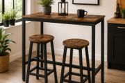 Bar Table Set, Bar Table with 2 Bar Stools