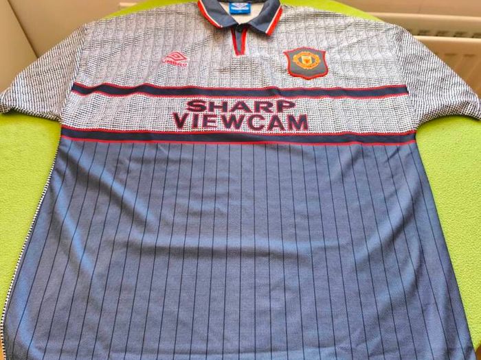 Mint 1995/96 Manchester United "Invisible" Umbro Away Jersey Size 3XL Adults